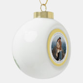 Personalized Snowflake Framed Ornament セラミックボールオーナメント (左)