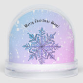 Personalized Snowflake Snow Globe (正面)