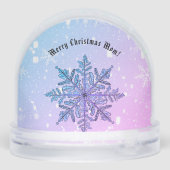 Personalized Snowflake Snow Globe (裏面)
