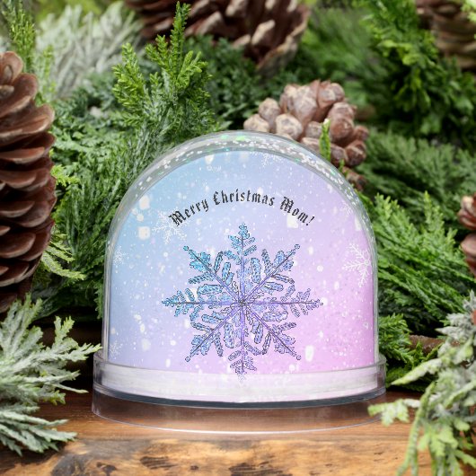 Personalized Snowflake Snow Globe (冬)