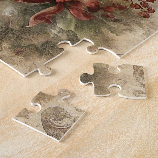 Personalized Snowman Christmas ジグソーパズル (側面)