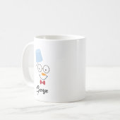 Personalized Snowman Mug | Custom Name Christmas  コーヒーマグカップ (正面左)