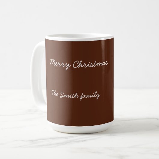 Personalized Snowman Mug - Custom Name Gift コーヒーマグカップ (正面左)