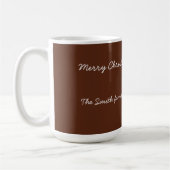 Personalized Snowman Mug - Custom Name Gift コーヒーマグカップ (左)