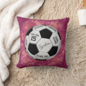 Personalized Soccer Ball Birthday  | Age Name Text クッション (ブランケット)