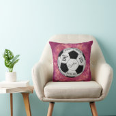 Personalized Soccer Ball Birthday  | Age Name Text クッション (椅子)