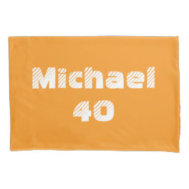 Personalized Soccer coach Orange white Colorful 枕カバー