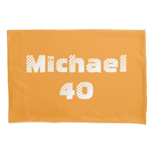 Personalized Soccer coach Orange white Colorful 枕カバー (正面)