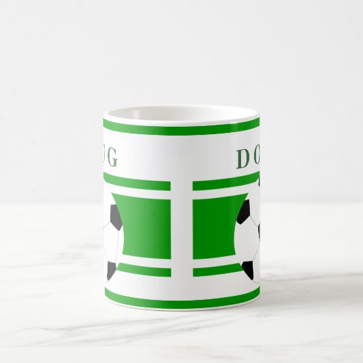Personalized Soccer Coffee Mugs コーヒーマグカップ (中央)