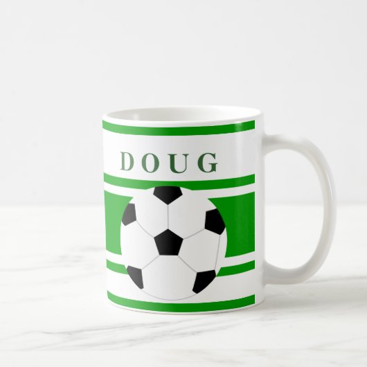 Personalized Soccer Coffee Mugs コーヒーマグカップ (右)
