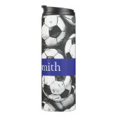 Personalized soccer drink tumbler タンブラー (回転右)