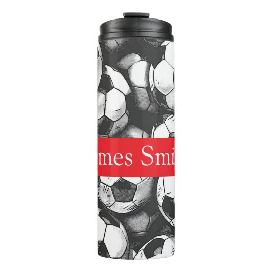 Personalized soccer drink tumbler タンブラー (正面)