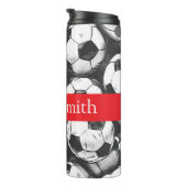 Personalized soccer drink tumbler タンブラー (回転右)