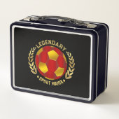 Personalized Soccer Emblem メタルランチボックス (裏面)