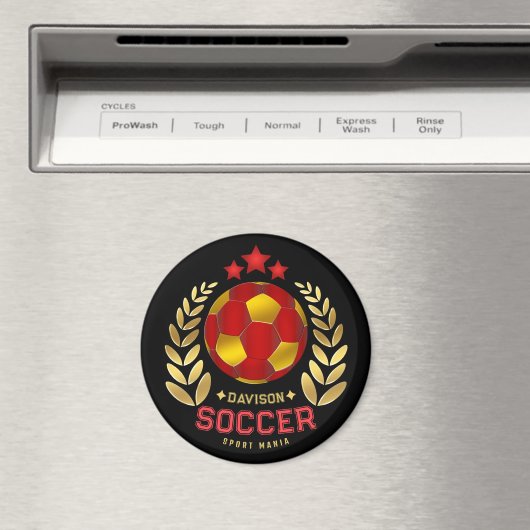 Personalized Soccer Gift For Players And Fans マグネット (インサイチュ (食洗機))