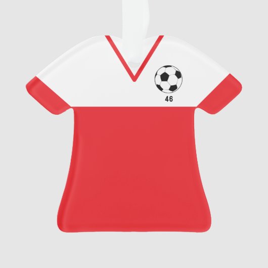 Personalized Soccer Jersey Ornament - Sports Gift オーナメント (正面)