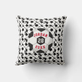 Personalized Soccer Player Name & Number Gift  クッション (裏面)