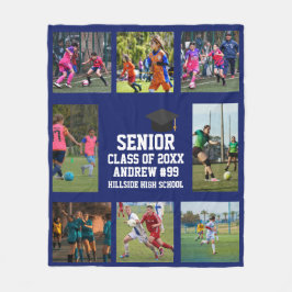 Personalized Soccer Senior Class Of Graduation フリースブランケット
