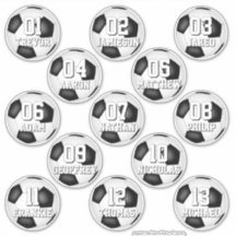 personalized soccer stickers for 13 boys girls