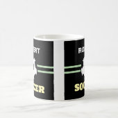 Personalized Soccerball Mug コーヒーマグカップ (中央)