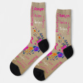 Personalized Socks Add Your Name ソックス (左)