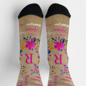 Personalized Socks Add Your Name ソックス (上部)
