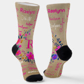 Personalized Socks Add Your Name  ソックス (傾斜あり)