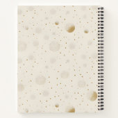 Personalized Soft Gold Polka Dot Minimalist Style ノートブック (裏面)