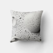 Personalized Soft Gray Bubble Texture Design クッション (裏面)