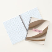 Personalized Soft Minimal Beige Wave Style ノートブック (内部)