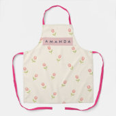 Personalized Soft Pastel Blush Pink Tulip  エプロン (正面)
