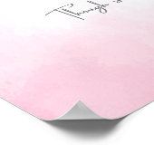 Personalized Soft Pink Fairy Nursery Wall Art ポスター (角)