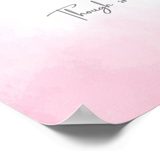 Personalized Soft Pink Fairy Nursery Wall Art ポスター (角)