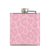Personalized Soft Pink Leopard Print フラスク (裏面)
