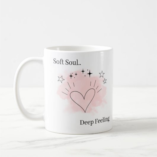 Personalized Soft Soul Ceramic Coffee Mug コーヒーマグカップ (左)