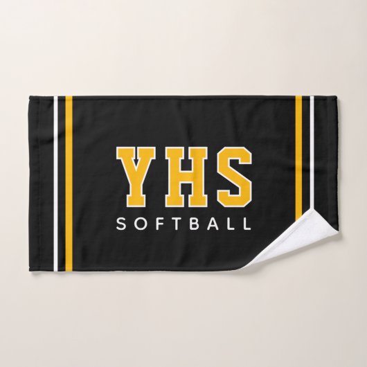 Personalized Softball School Initials, Team Gift ハンドタオル (ハンドタオル)
