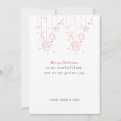 Personalized Son Christmas Card シーズンカード (正面)
