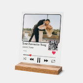 Personalized Song Code Night Light Romantic Couple アクリルサイン (傾斜)