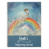 PERSONALIZED Songwriting Journal, Spiral Bound ノートブック (正面)