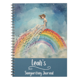 PERSONALIZED Songwriting Journal, Spiral Bound ノートブック