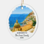Personalized Sorrento Ornament, Italy セラミックオーナメント (左)