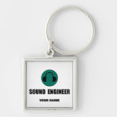 Personalized Sound Engineer Audio Engineering キーホルダー (正面)
