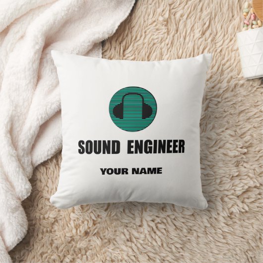 Personalized Sound Engineer Audio Engineering クッション (ブランケット)