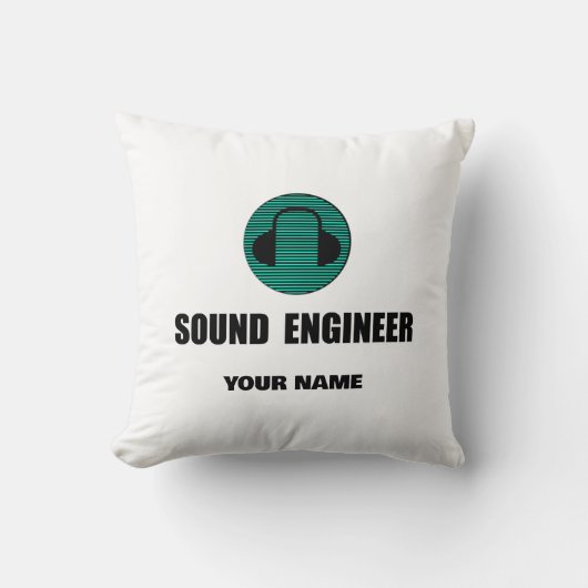 Personalized Sound Engineer Audio Engineering クッション (正面)