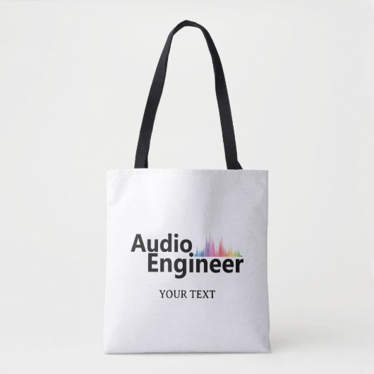 Personalized Sound Engineer Audio Engineering トートバッグ (正面)