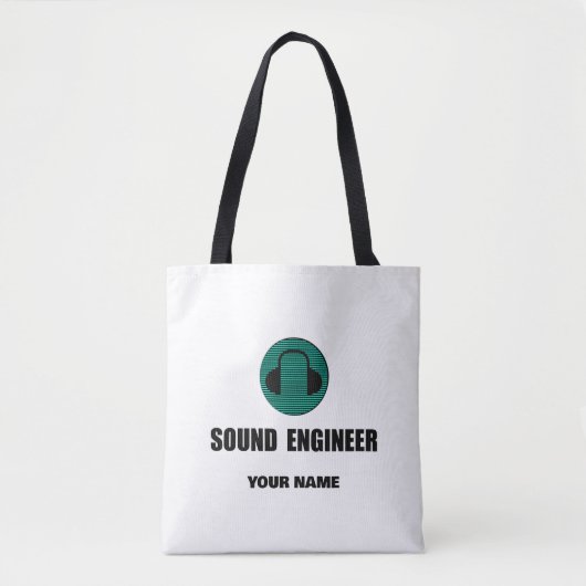 Personalized Sound Engineer Audio Engineering トートバッグ (正面)