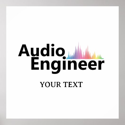 Personalized Sound Engineer Audio Engineering ポスター (正面)