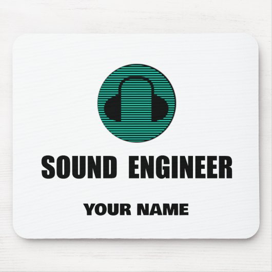 Personalized Sound Engineer Audio Engineering マウスパッド (正面)