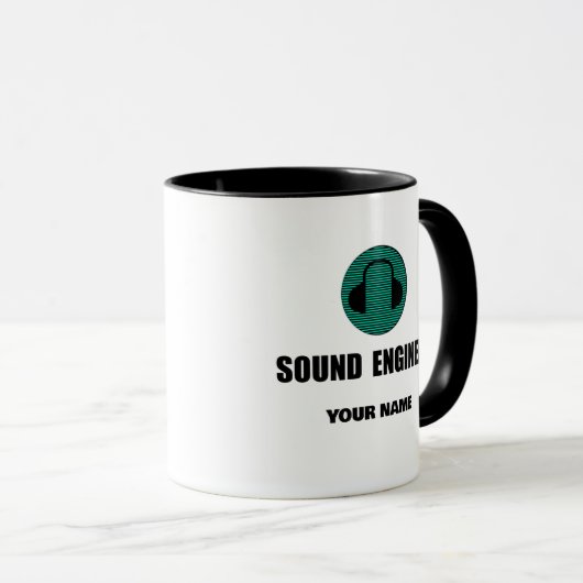 Personalized Sound Engineer Audio Engineering マグカップ (正面右)