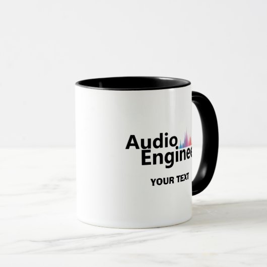 Personalized Sound Engineer Audio Engineering マグカップ (正面右)
